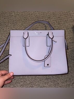 Kate Spade lilac/lavender medium leather handbag.
